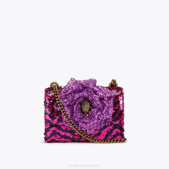 Kurt Geiger mujer bandolera pequeña london shoreditch 2LPR143 | bolsas púrpura